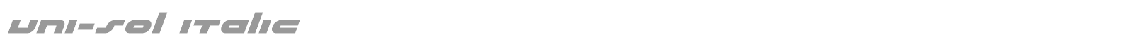 uni-sol italic font preview